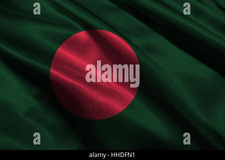 Bangladesh flag ,Bangladesh flag 3D illustration symbol. Stock Photo