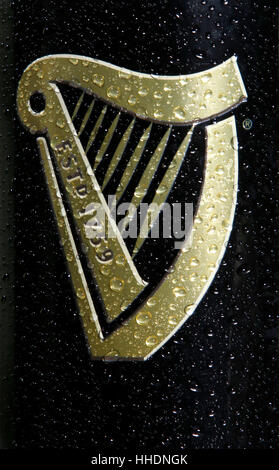 Pint glass of Guiness Stock Photo