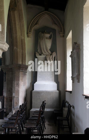 William Wilson memorial, St. James Church, Nether Worton, Oxfordshire, England, UK Stock Photo