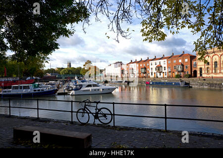 Bathurst Basin, the harbour, Bristol, UK Stock Photo