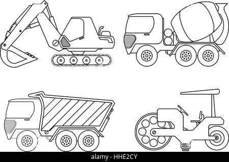 Truck Coloring Page Isolated for Kids Stock Vector Image & Art - Alamy