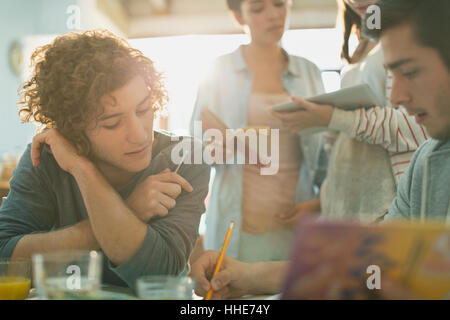 College students studying Stock Photo