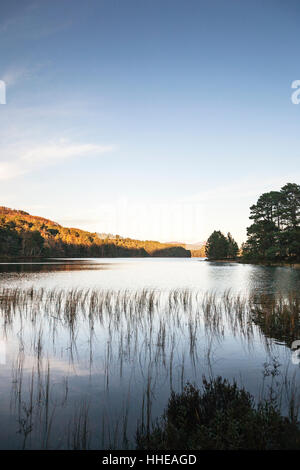Loch an Eilein in The Cairngorms National Park in Scotland. Stock Photo