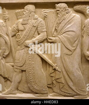 Relief depicting Babylonian Ruler Hammurabi next to Hebrew prophet ...