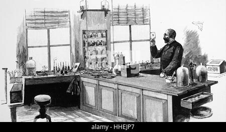 Robert Koch in his laboratory Stock Photo - Alamy