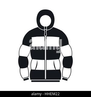Hoodie icon in simple style Stock Vector