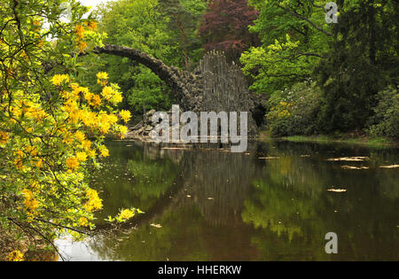 bridge, basalt, arched bridge, park, bridge processor, bridge, attraction, Stock Photo