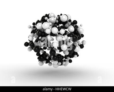 science, abstract, balls, spheres, sphere, model, design, project, concept, Stock Photo