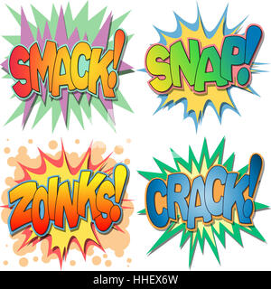 illustration, action, snap, abstract, crack, burst, words, text, explode, Stock Photo