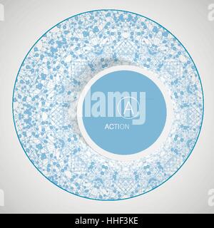 Vector technology concept. Connected Lines and dots. Background for medicine, connect, network, technology Stock Vector