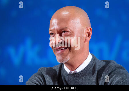 Moscow, Russia. 17th Jan, 2017. Film director Fyodor Bondarchuk at the lecture 'The attraction: Under the sign of secrecy' in the cinema 'October'. Credit: Victor Vytolskiy/Alamy Live News Stock Photo