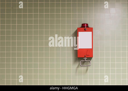 pull handle, emergency break / fire alarm Stock Photo