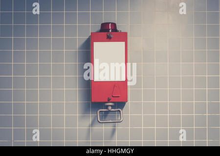 pull handle, emergency break / fire alarm Stock Photo