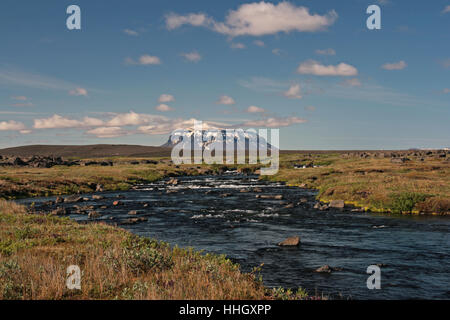 oasis, iceland, mountain, river, water, stone, width, rock, oasis, highland, Stock Photo