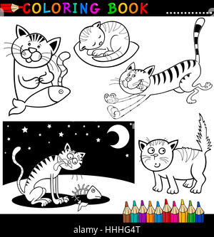 pets, illustration, cat baby, kitten, cartoon, pussycat, cat, domestic cat, Stock Photo