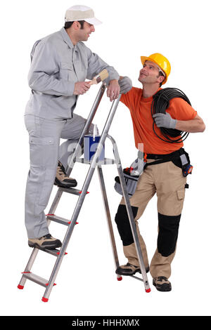 blank, european, caucasian, action, belt, carpenter, constructor, builder, Stock Photo