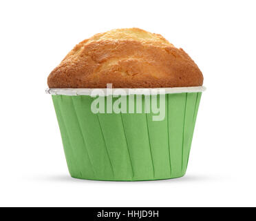 muffin cupcake isolated on white background. close up Stock Photo