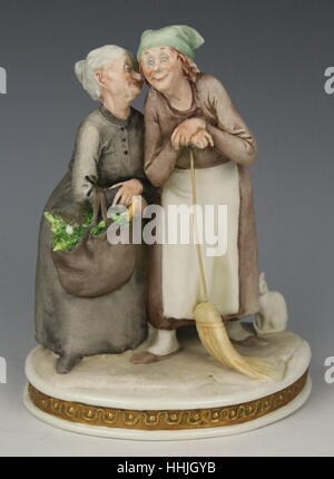 Capodimonte Giuseppe Cappe Porcelain Figurine 99047 Gossips Stock Photo