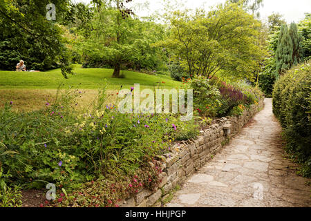 Chalice Well Trust Garden Glastonbury, Somerset, England, UK Stock Photo