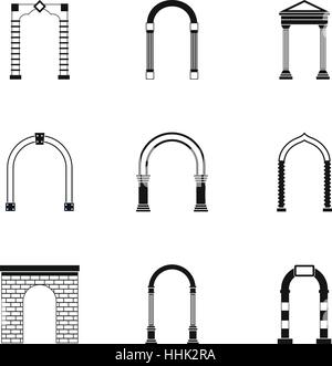 Striped arch icon, simple style Stock Vector Image & Art - Alamy