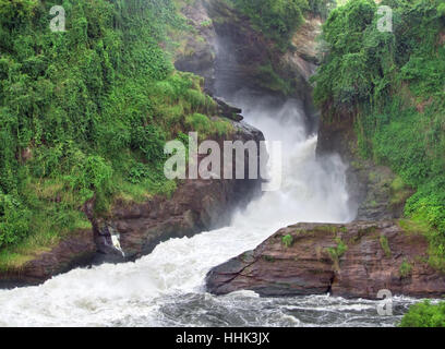 africa, uganda, dash, go quickly, fast, quick, quickly, speed, velocity, river, Stock Photo