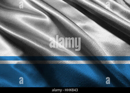 Altai Republic flag 3D illustration symbol. Russia flag Stock Photo