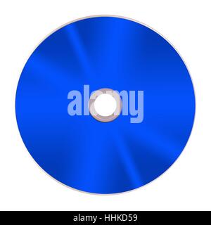 Compact discs isolated against a white background Stock Photo