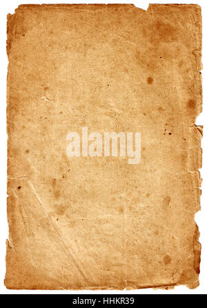 Old Page Stock Photo