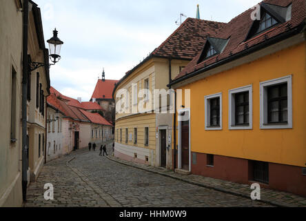 Houses in the old town, Bratislava, Slovakia, Europa Stock Photo