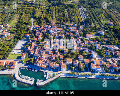 Diklo, a small part of city of Zadar, Adriatic coast, Croatia. Stock Photo