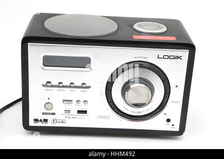 Logik Digital Audio Broadcasting (DAB) Radio With MP3 Playback Stock Photo