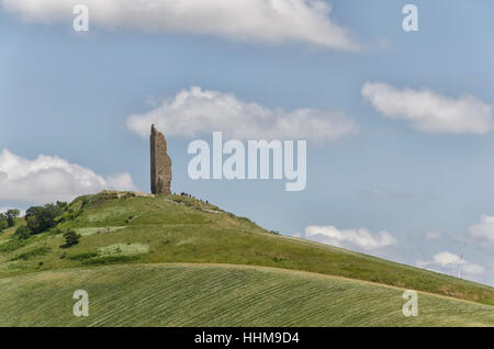 View of what remains of the tower of Montecorvino Stock Photo