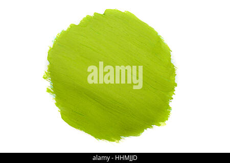 Abstract green watercolor splash isolated on white background Stock ...
