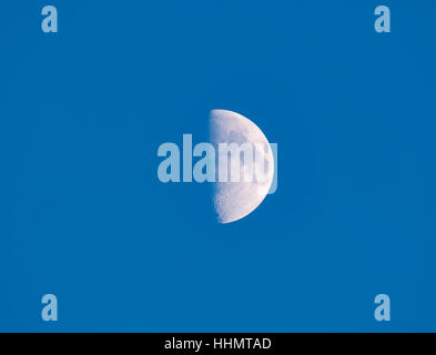 Waxing moon, crescent, Bavaria, Germany Stock Photo