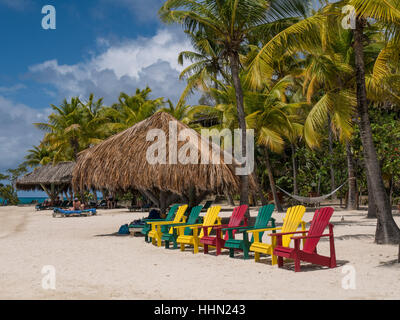 Beach, Bitter End Yacht Club, Virgin Gorda, British Virgin Islands. Stock Photo