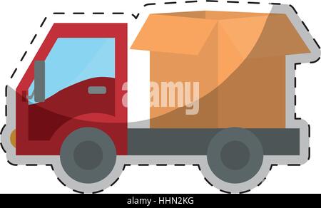 cargo shipping or handling related icons image Stock Vector