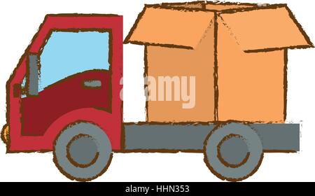 cargo shipping or handling related icons image Stock Vector