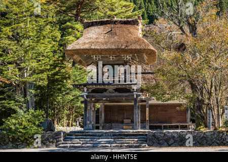 Temple at Shirakawa-go, Gifu, Japan Stock Photo