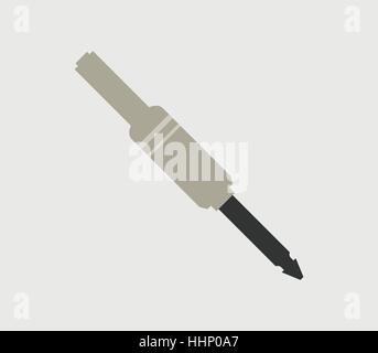 Cable jack icon Stock Vector
