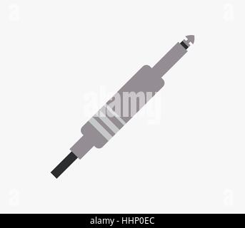 Cable jack icon Stock Vector