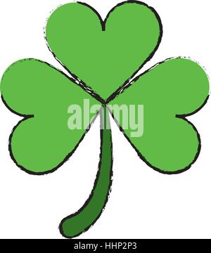 cartoon clover leafs saint patrick day ornament Stock Vector