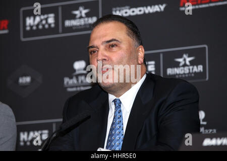 Park Plaza Riverbank, London, UK. 20th Jan, 2017. Richard Schaefer at the press conference. David Haye's Hayemaker Promotions signs a deal with boxing promotion giant, Richard Schaefer to from Hayemaker Ringstar, a new promotion company set to change the landscape of boxing promotion. Credit: Dinendra Haria/Alamy Live News Stock Photo