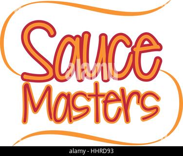 Sauce Master Logo Concept Design Stock Vector