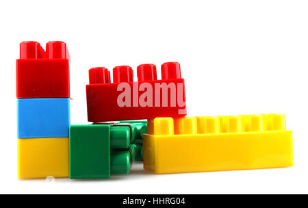 building with small blue blocks