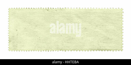Blank postage stamp background textured isolated on white Stock Photo