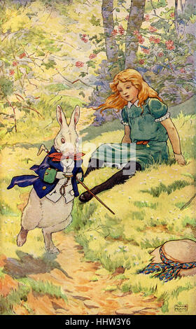 Alice and the White Rabbit, from Alice 's Adventures  in Wonderland by Lewis Carroll (Charles Lutwidge Dodgson), English