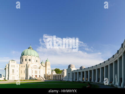 Wien, Vienna: Central cemetery; Dr. Karl Lueger - Church (Karl-Borromäus-Kirche), 11., Wien, Austria Stock Photo