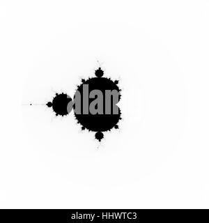 Visualization of Mandelbrot set fractal. Programmed in Python Stock Photo