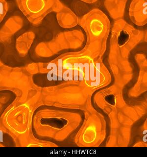 Melted metal or liquid material orange, plastic. Stock Photo