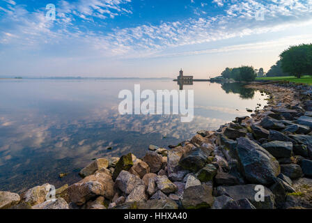 Normanton Church on Rutland Water, Leicestershire Stock Photo